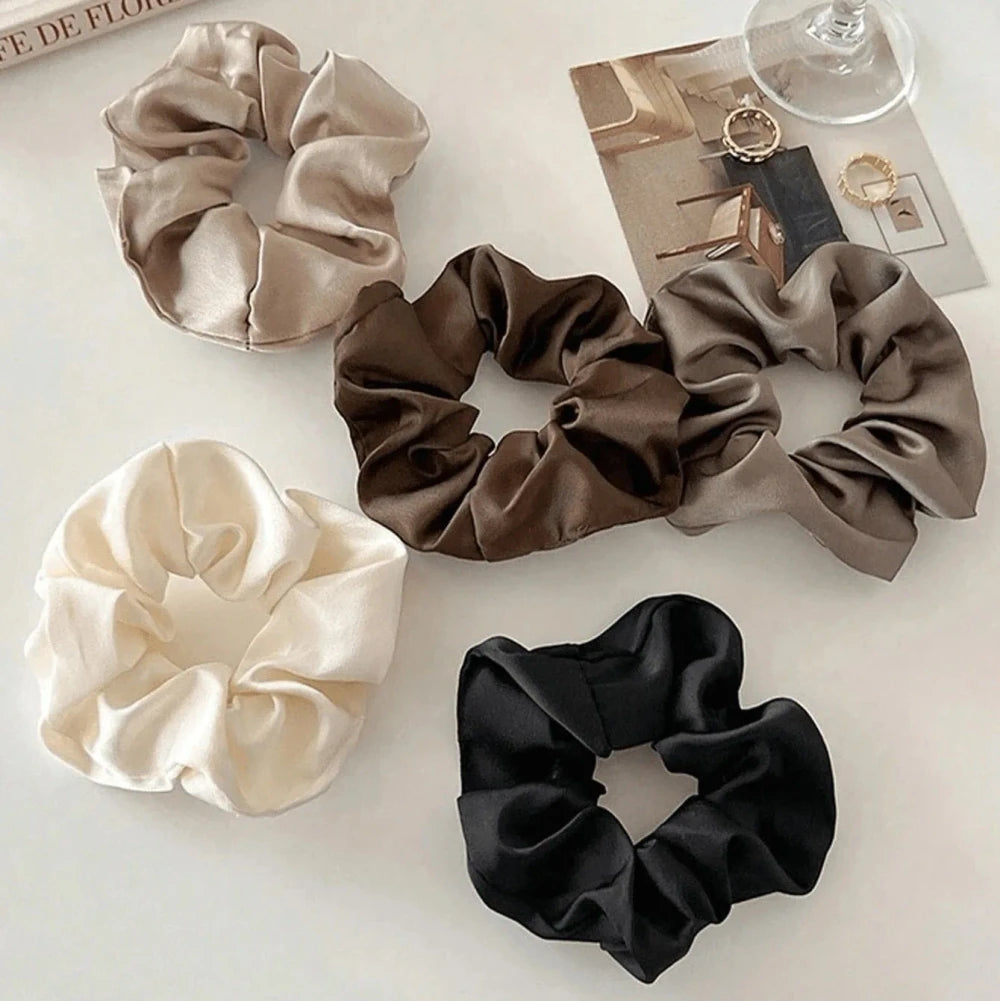 Retro Silk Scrunchies